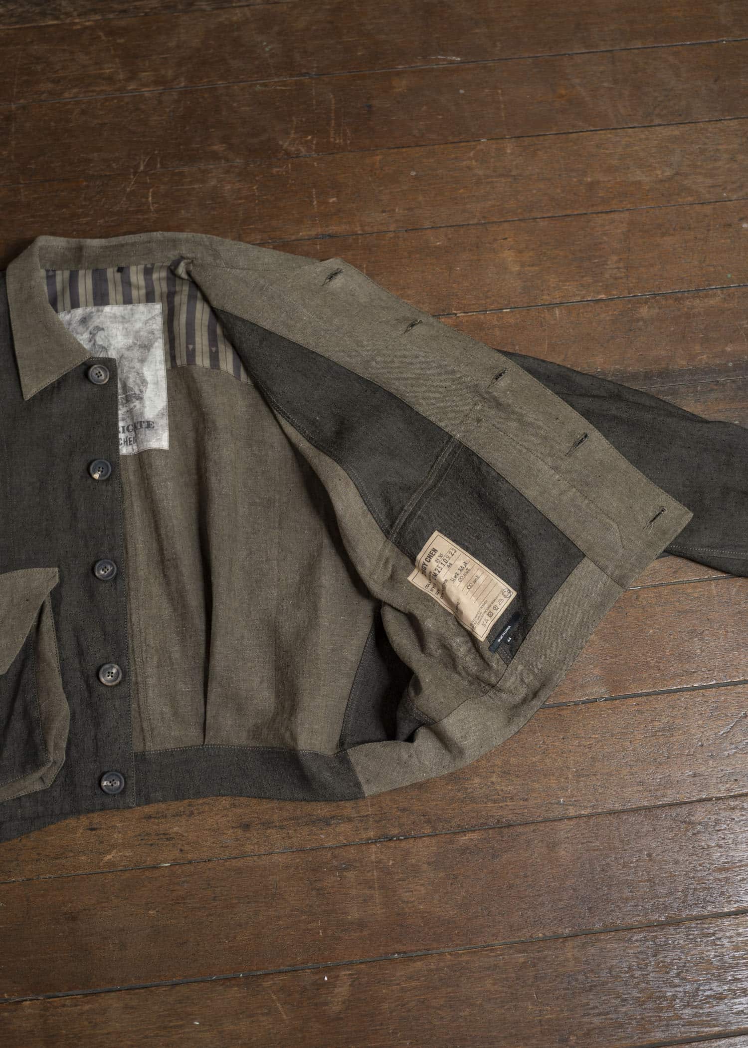 ZIGGY CHEN 0M2510923 Collaged Workers Jacket