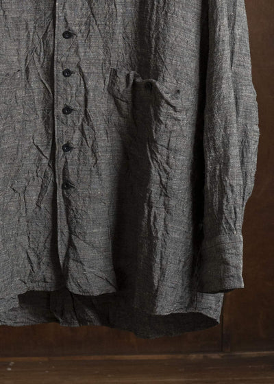 KLASICA SH051-lc BACK FLAP SHIRTS WITH BIG POCKETS BROWN