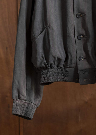 ZIGGY CHEN 0M2510936 Spread Collar Cropped Jacket DARK PURPLE