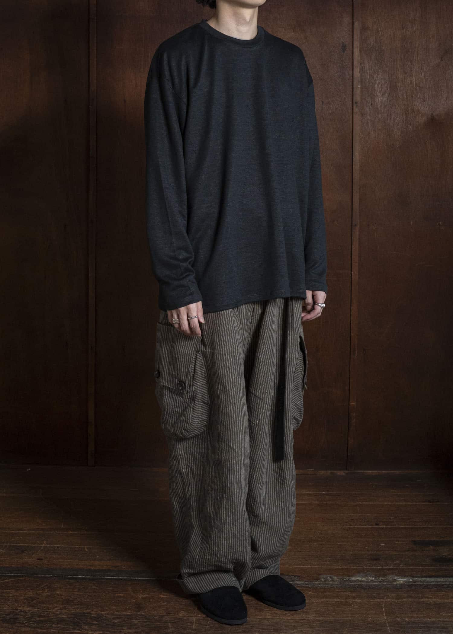 YOKO SAKAMOTO YS-26SS-80-BLACK L/S T-Shirt BLACK