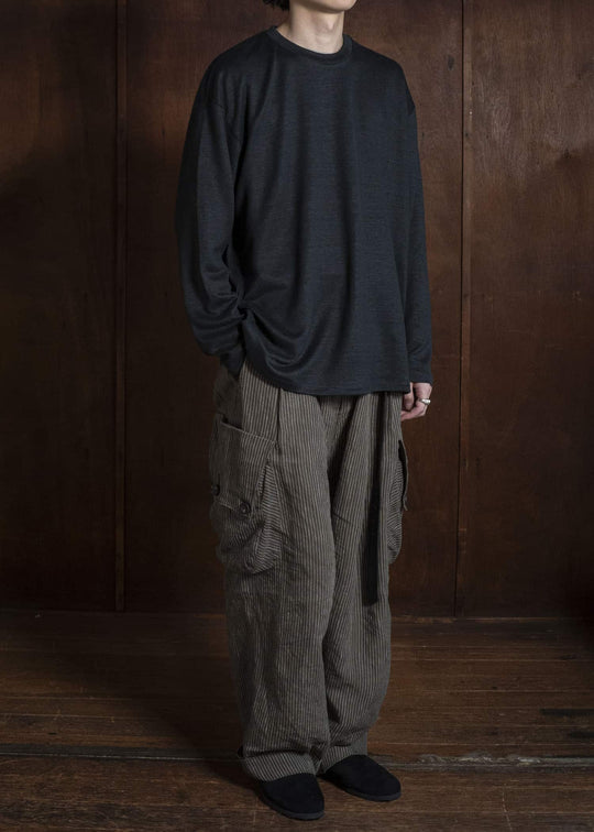 YOKO SAKAMOTO YS-26SS-80-BLACK L/S T-Shirt BLACK