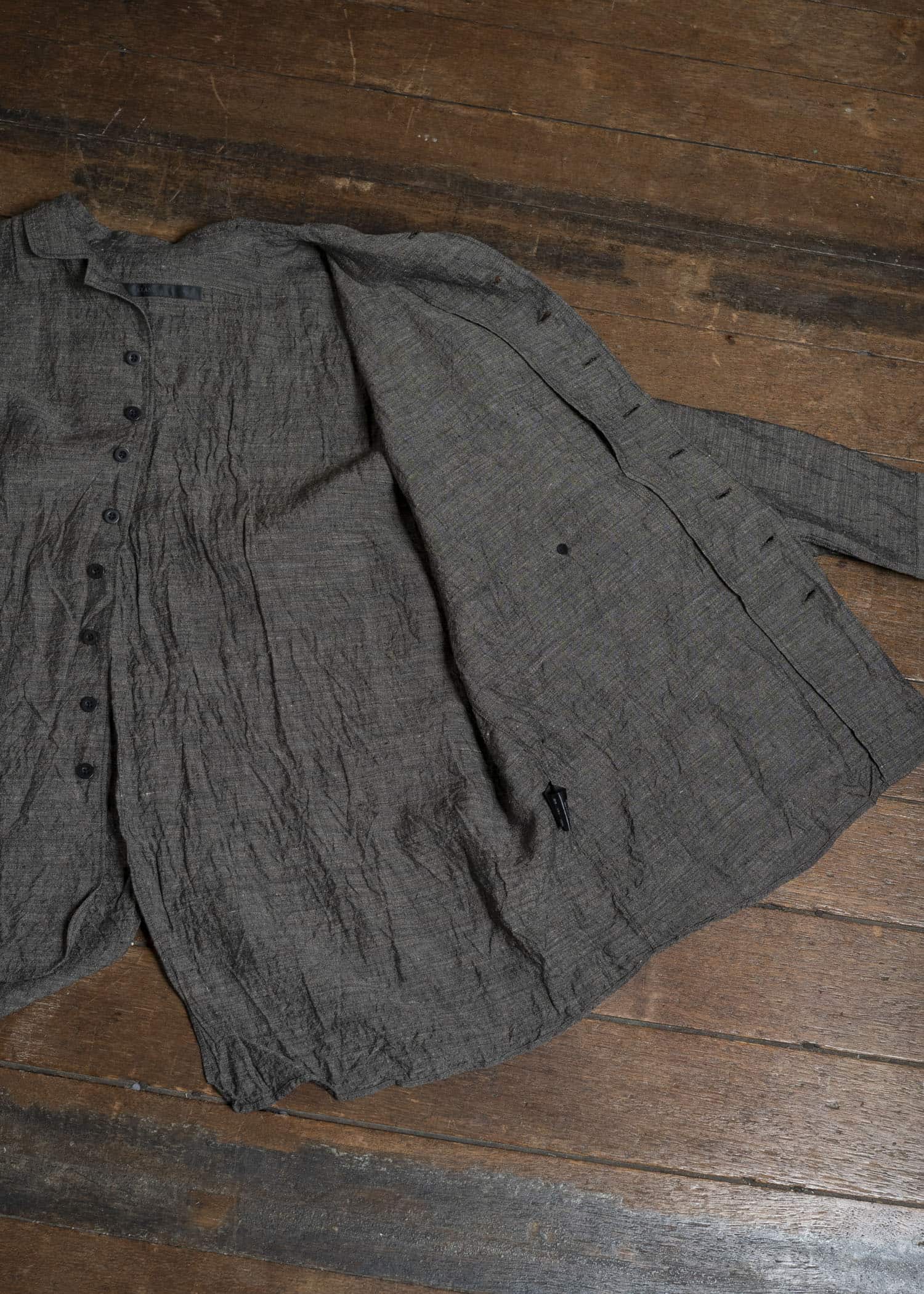 KLASICA SH051-lc BACK FLAP SHIRTS WITH BIG POCKETS BROWN