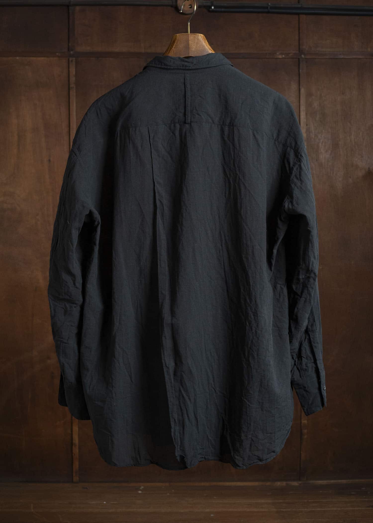 KLASICA SH-051-TW BACK FLAP SHIRTS WITH BIG POCKETS BLACK