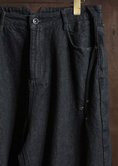 Professor.E ASYMMETRIC DENIM BLACK 26SS-PE-TRL-05
