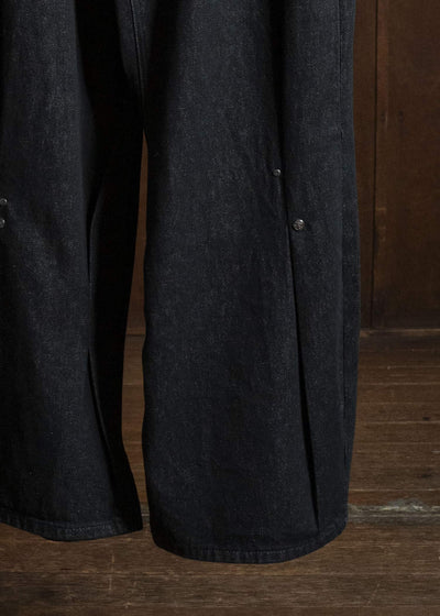 Professor.E ASYMMETRIC DENIM BLACK 26SS-PE-TRL-05