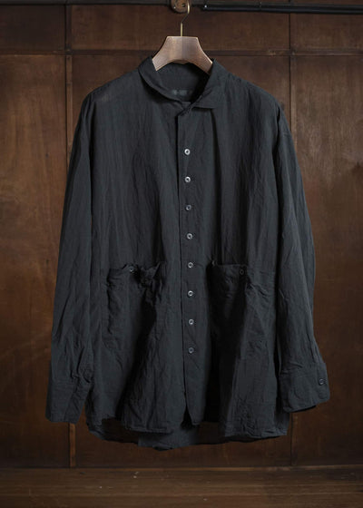 KLASICA SH-051-TW BACK FLAP SHIRTS WITH BIG POCKETS BLACK