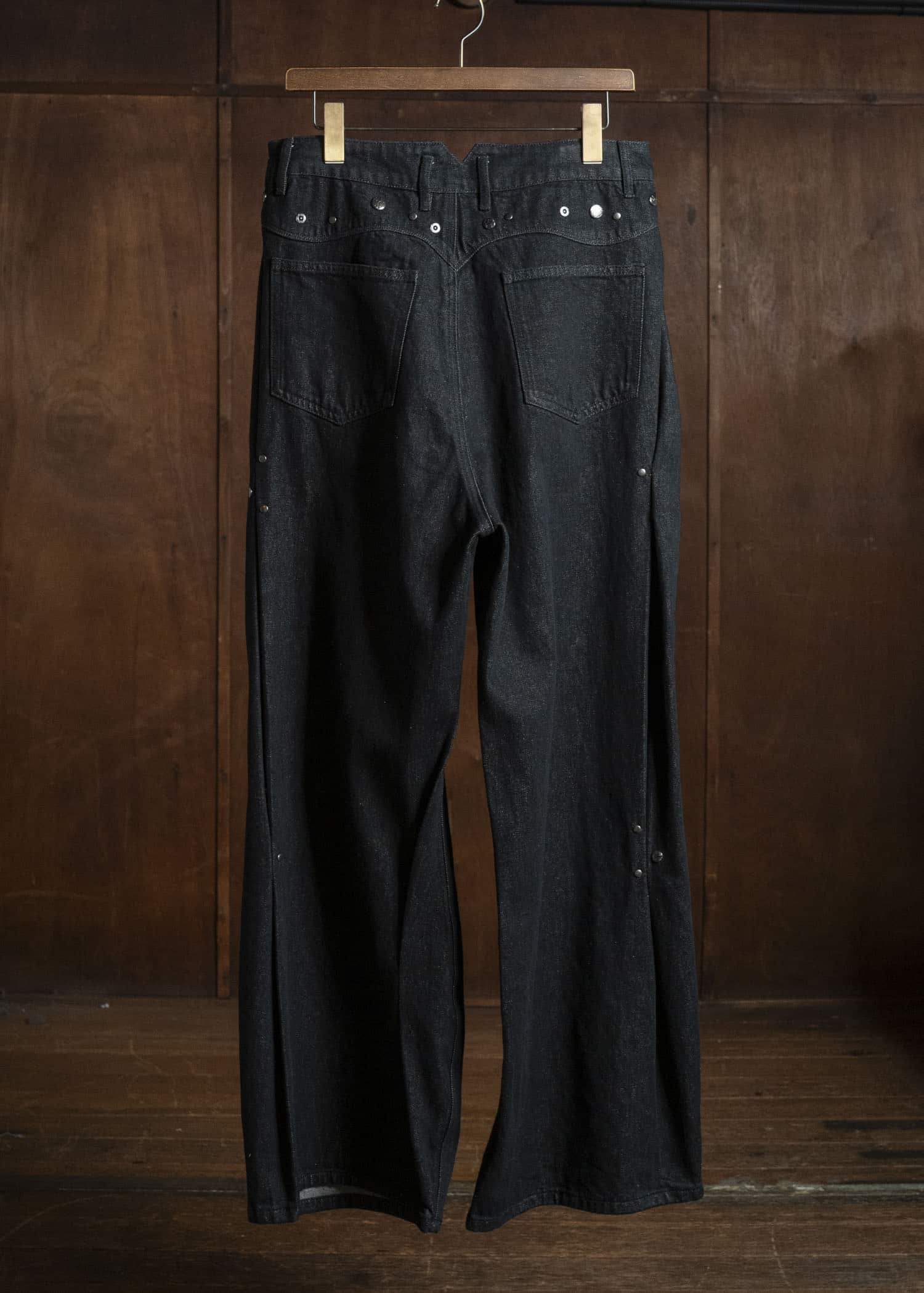 Professor.E ASYMMETRIC DENIM BLACK 26SS-PE-TRL-05