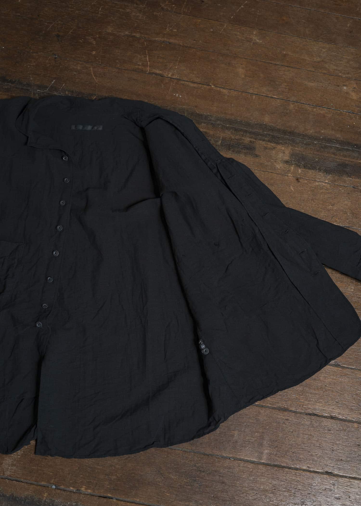 KLASICA SH-051-TW BACK FLAP SHIRTS WITH BIG POCKETS BLACK