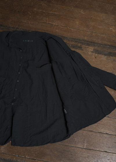 KLASICA SH-051-TW BACK FLAP SHIRTS WITH BIG POCKETS BLACK