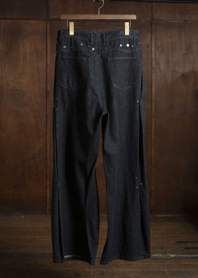 Professor.E ASYMMETRIC DENIM BLACK 26SS-PE-TRL-05