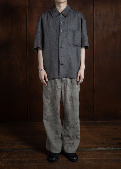 Peng Tai PTS24M01-1 CHECKED SL SHIRT BARITONE BLUE