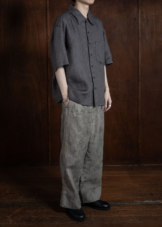 Peng Tai PTS24M01-1 CHECKED SL SHIRT BARITONE BLUE