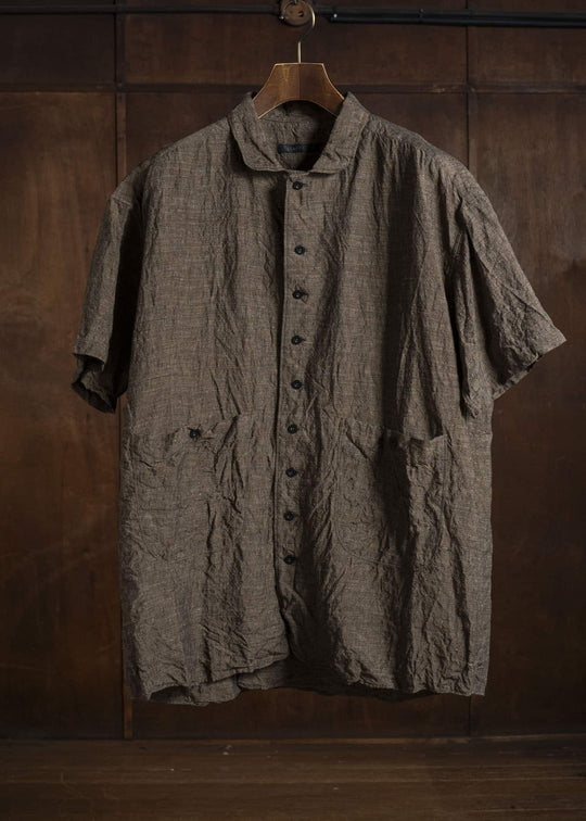 KLASICA SH-052-LC BACK FLAP H/S SHIRTS WITH BIG POCKETS SAFRON