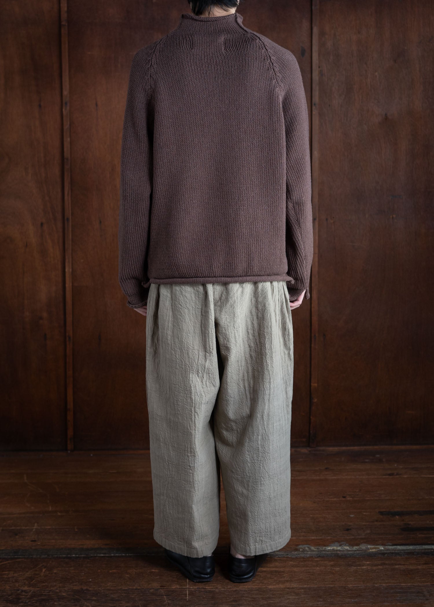 XENIA TELUNTS Fisherman Sweater Brown