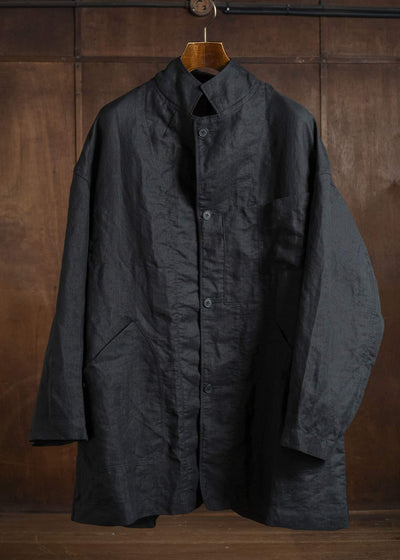 KLASICA TRICOT WIDE BODY COAT ALL BLACK