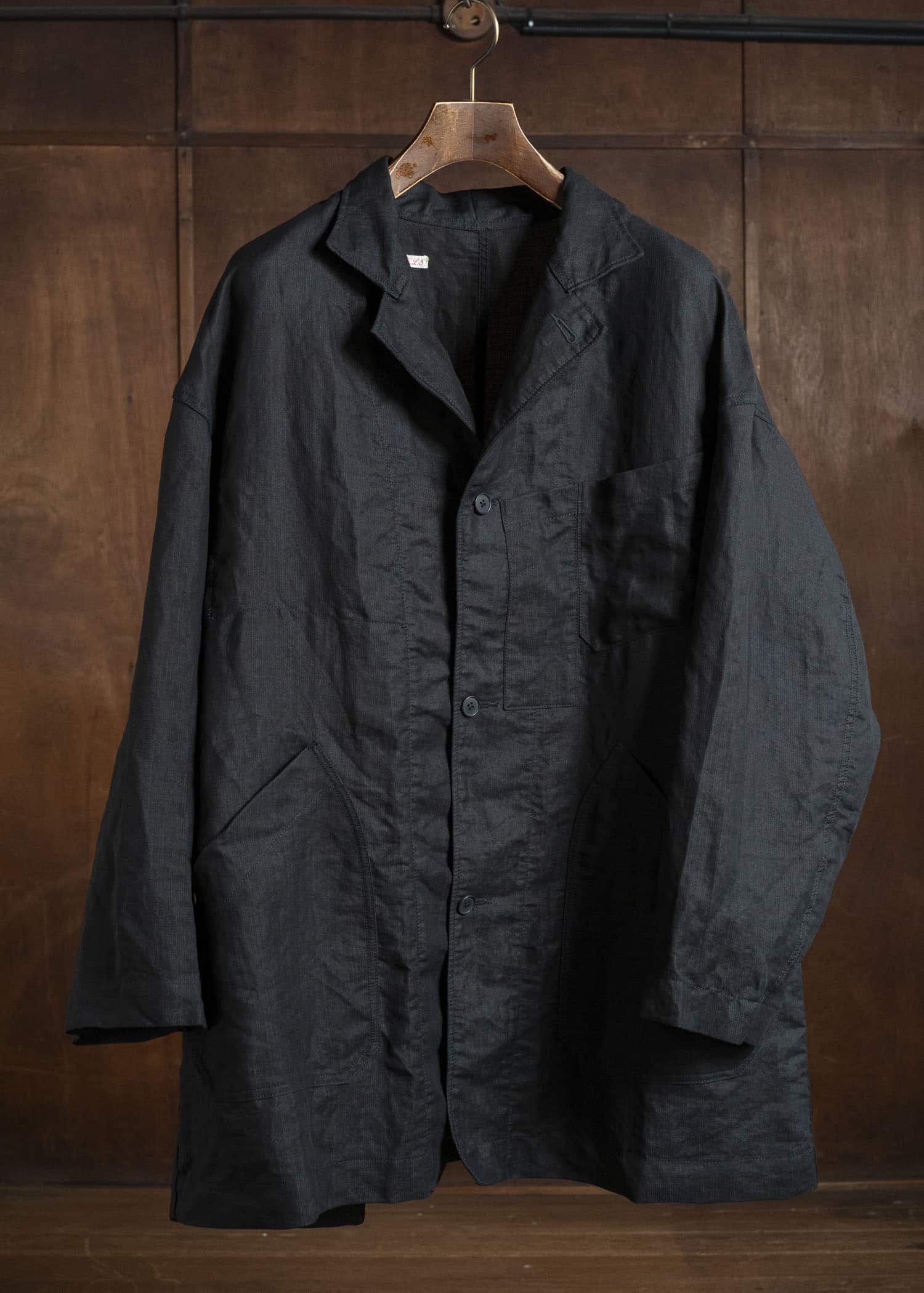 KLASICA TRICOT WIDE BODY COAT ALL BLACK
