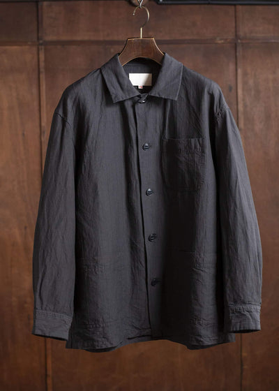 YOKO SAKAMOTO Work ShirtYS-25SS-54-SUMI INK