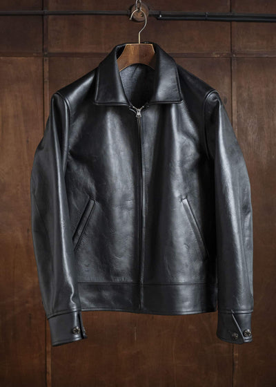 Taiga Takahashi Lot.802-Black(Horse Leather) Cossack Leather Jacket Black(Horse Leather)