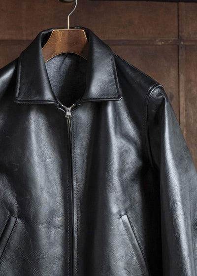 Taiga Takahashi Lot.802-Black(Horse Leather) Cossack Leather Jacket Black(Horse Leather)