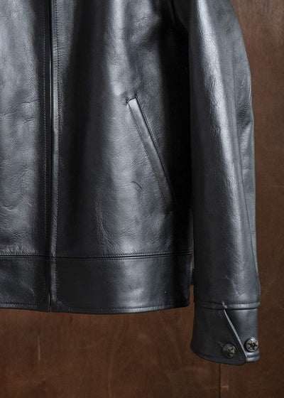 Taiga Takahashi Lot.802-Black(Horse Leather) Cossack Leather Jacket Black(Horse Leather)