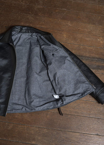 Taiga Takahashi Lot.802-Black(Horse Leather) Cossack Leather Jacket Black(Horse Leather)