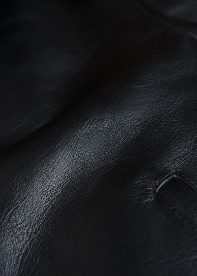 Taiga Takahashi Lot.802-Black(Horse Leather) Cossack Leather Jacket Black(Horse Leather)