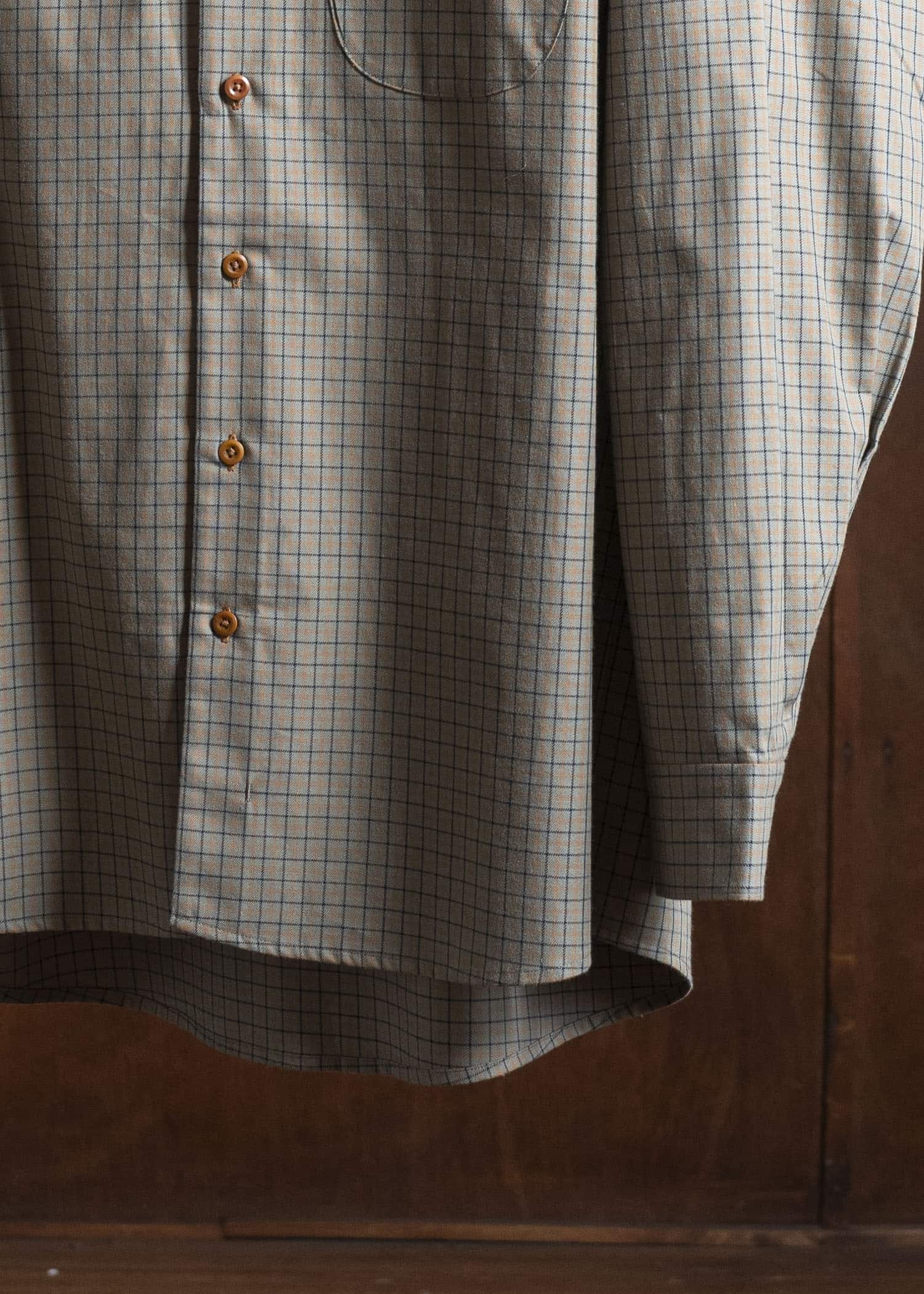 Gorsch 13-2ND-SH04-VIN Vintage Cotton Wide Silhoutte Open Collar Shirt Multipull