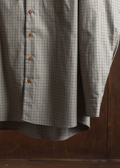 Gorsch 13-2ND-SH04-VIN Vintage Cotton Wide Silhoutte Open Collar Shirt Multipull