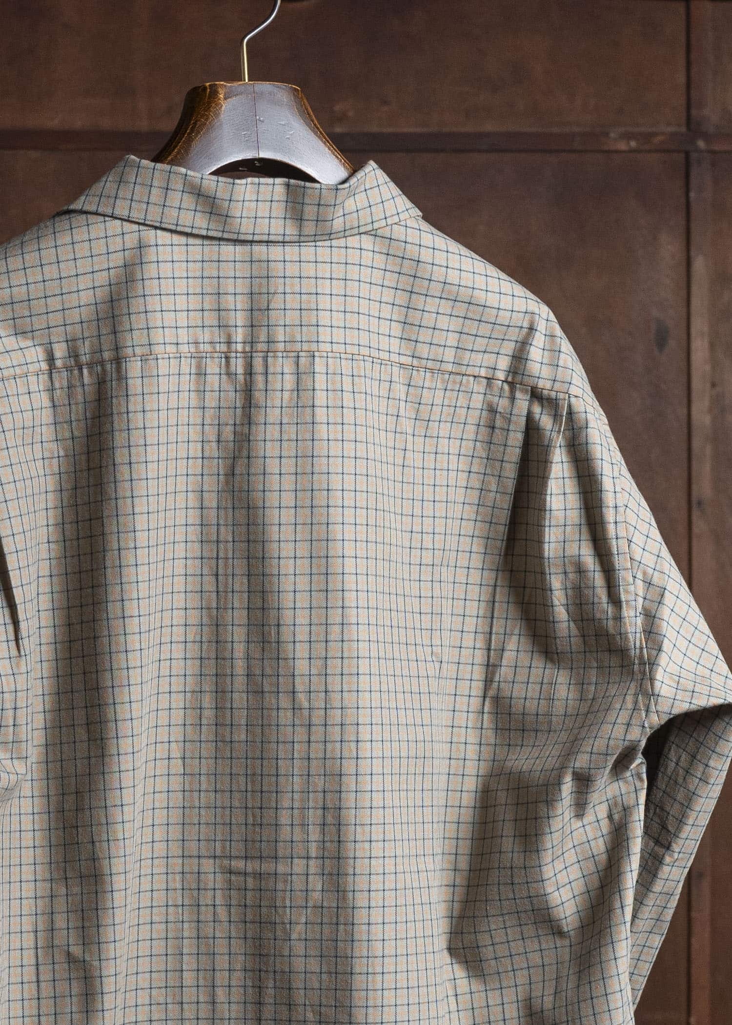 Gorsch 13-2ND-SH04-VIN Vintage Cotton Wide Silhoutte Open Collar Shirt Multipull