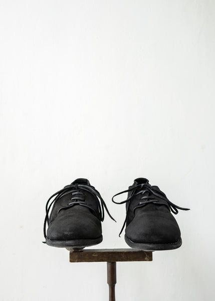 GUIDI "992X" CLASSIC DERBY / SOLE LEATHER / HORSE REVERSE / BLKT