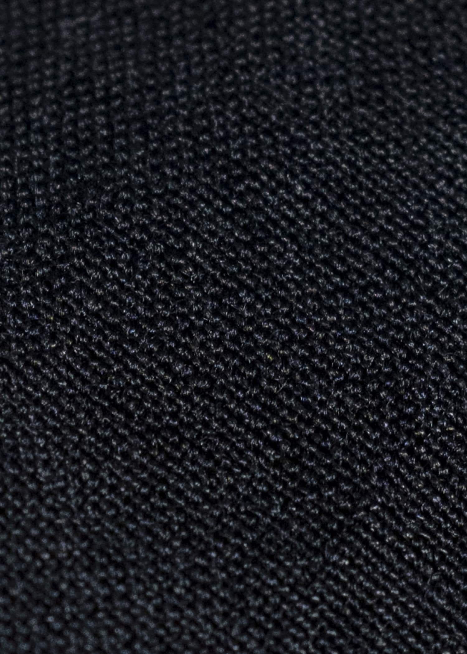 Gorsch 13-2ND-SH02-WL Wool Linen Band Collar Shirt Black