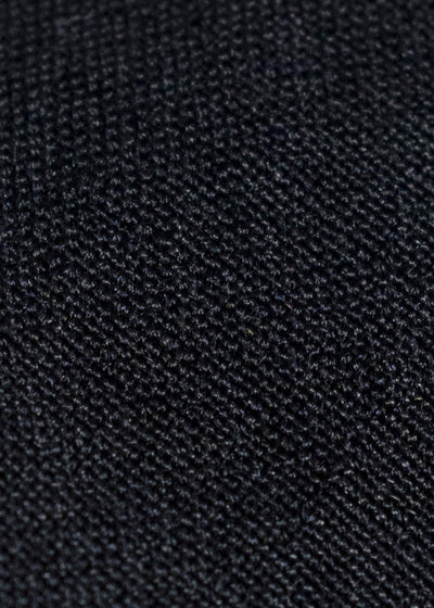 Gorsch 13-2ND-SH02-WL Wool Linen Band Collar Shirt Black