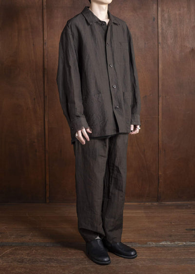 YOKO SAKAMOTO Work ShirtYS-25SS-54-KAKISHIBU