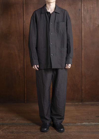YOKO SAKAMOTO Work ShirtYS-25SS-54-SUMI INK
