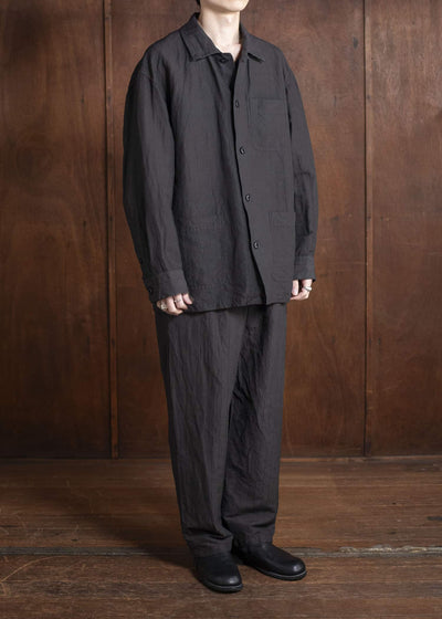 YOKO SAKAMOTO Work ShirtYS-25SS-54-SUMI INK