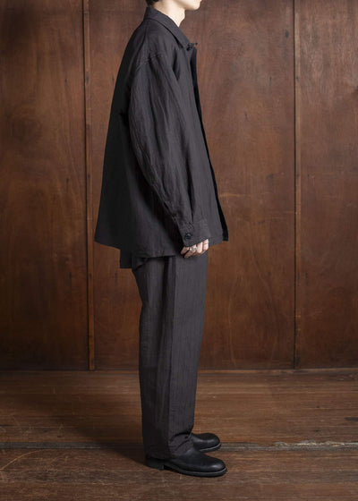 YOKO SAKAMOTO Work ShirtYS-25SS-54-SUMI INK