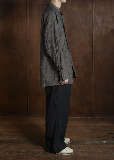 KLASICA SH051-lc BACK FLAP SHIRTS WITH BIG POCKETS BROWN