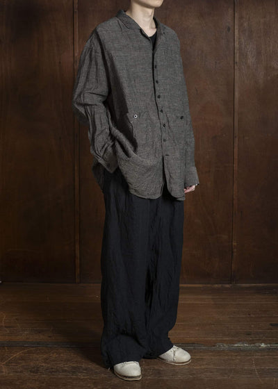 KLASICA SH051-lc BACK FLAP SHIRTS WITH BIG POCKETS BROWN