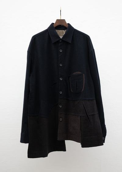 ZIGGY CHEN ASYMMETRIC HEM SHIRT
