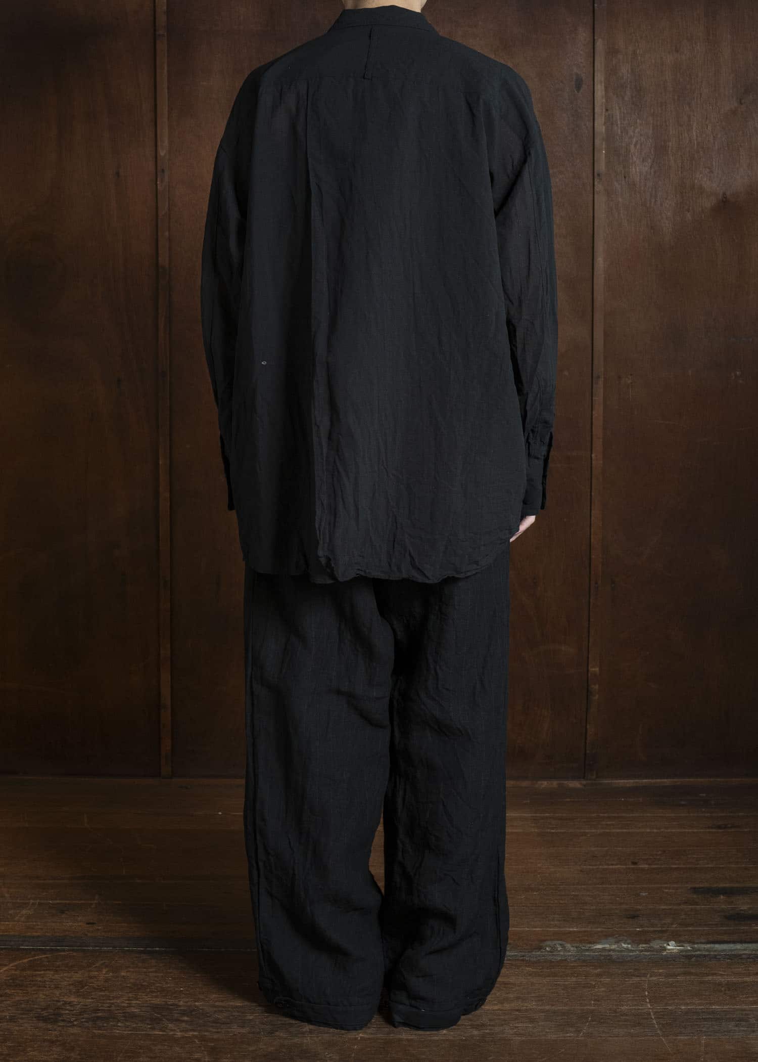 KLASICA SH-051-TW BACK FLAP SHIRTS WITH BIG POCKETS BLACK