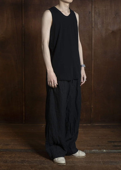 KLASICA SUD BACK SEAM REGULAR FIT TANK TOP BLACK