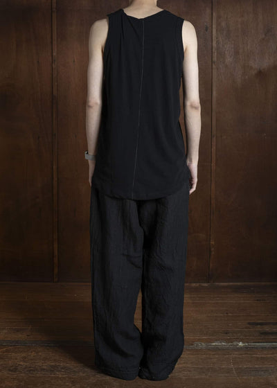 KLASICA SUD BACK SEEM REGULAR FIT TANK TOP BLACK