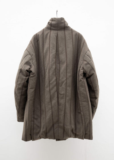 ZIGGY CHEN ELONGATED HIGH NECK DUVET JACKET