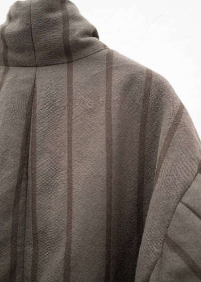 ZIGGY CHEN ELONGATED HIGH NECK DUVET JACKET
