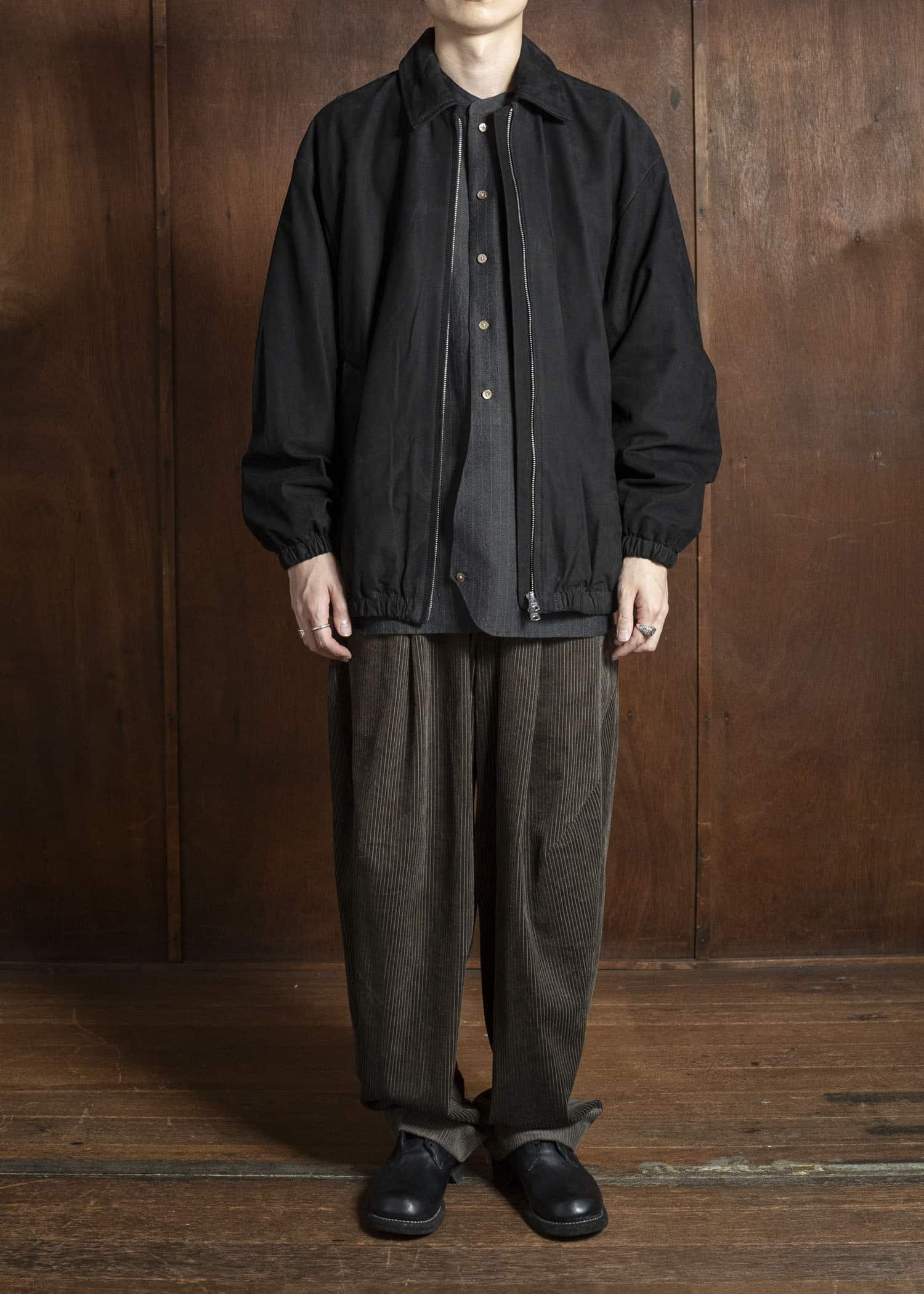YOKO SAKAMOTO Zip Blouson YS-25AW-07 BLACK-NU
