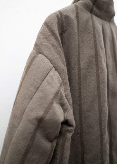ZIGGY CHEN ELONGATED HIGH NECK DUVET JACKET