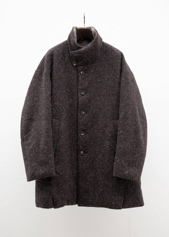 ZIGGY CHEN ELONGATED HIGH NECK DUVET JACKET