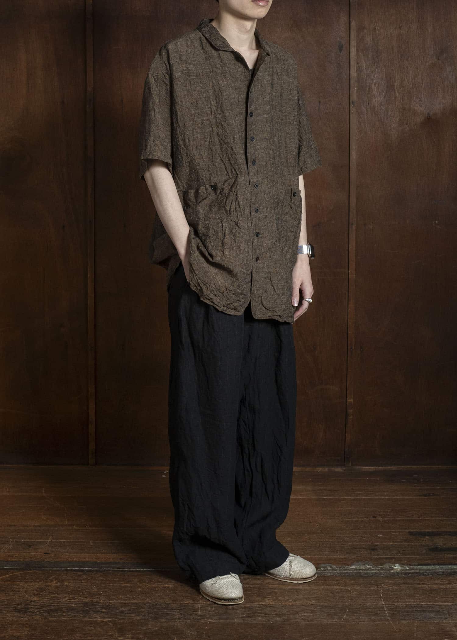 KLASICA SH-052-LC BACK FLAP H/S SHIRTS WITH BIG POCKETS SAFRON