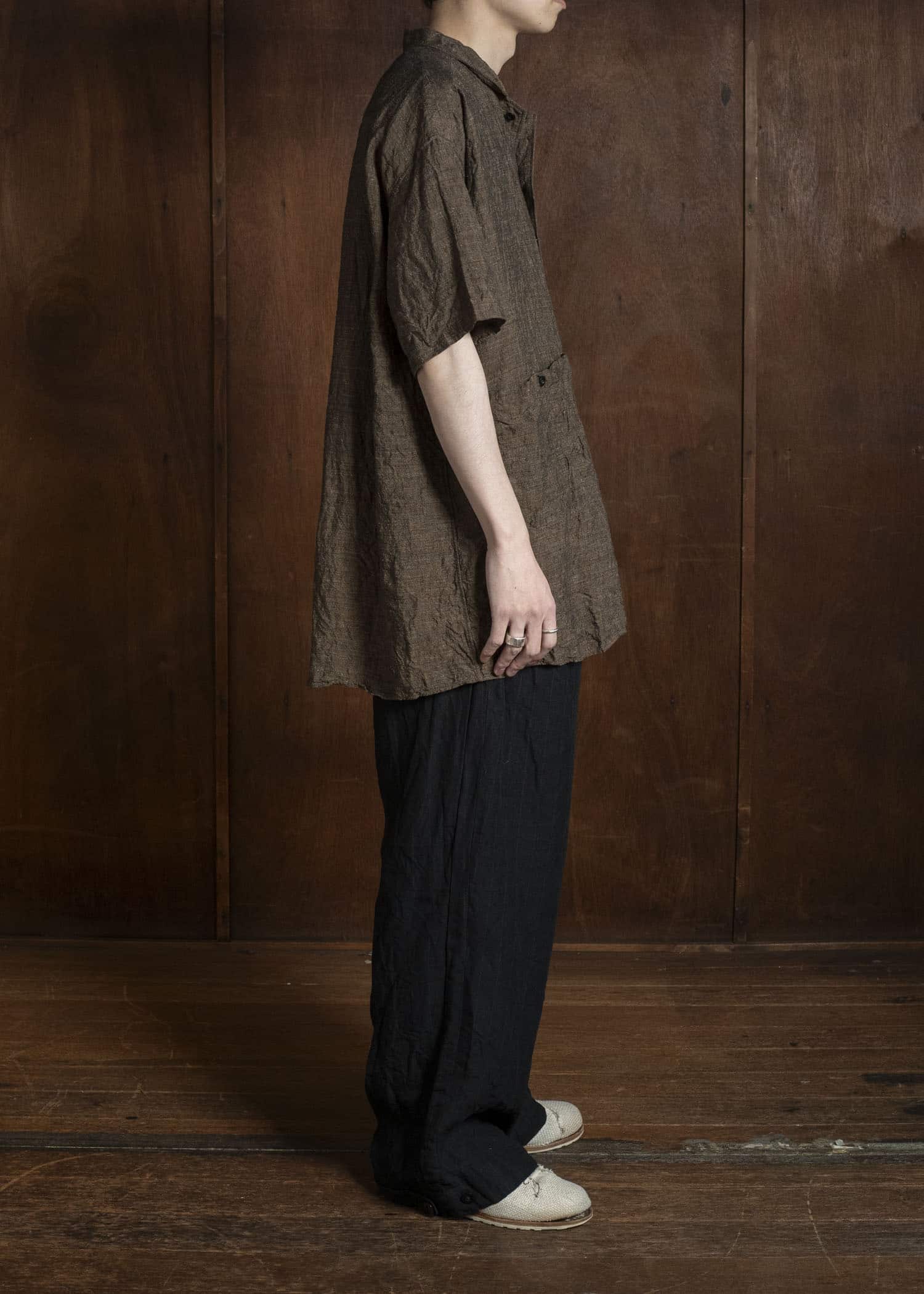 KLASICA SH-052-LC BACK FLAP H/S SHIRTS WITH BIG POCKETS SAFRON