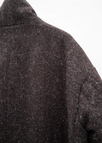 ZIGGY CHEN ELONGATED HIGH NECK DUVET JACKET